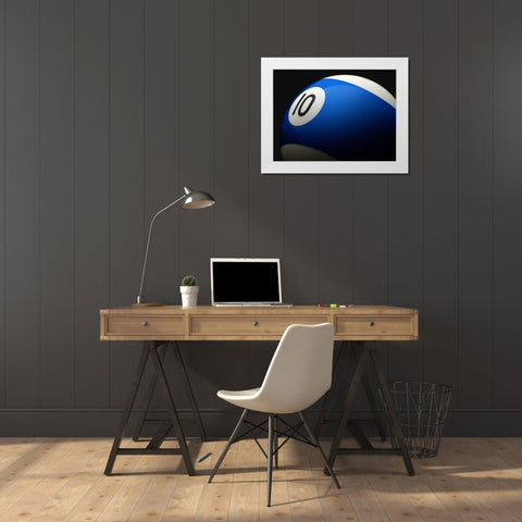 Blue 10 White Modern Wood Framed Art Print by Reynolds, Richard