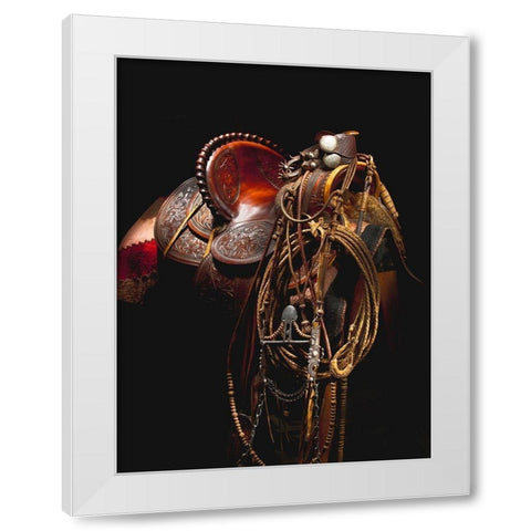 California Gear White Modern Wood Framed Art Print by Dawson, Robert