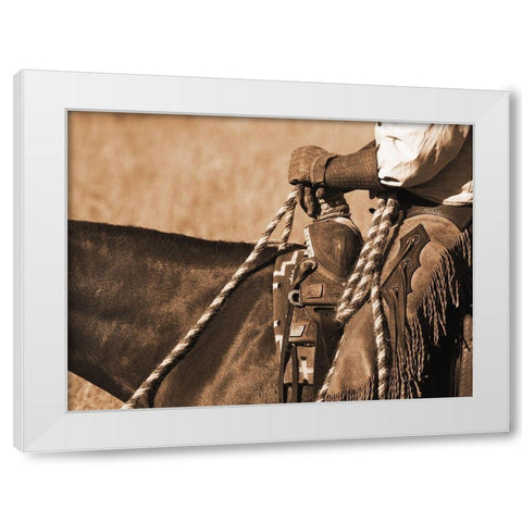 Buckaroo I White Modern Wood Framed Art Print by Dawson, Robert