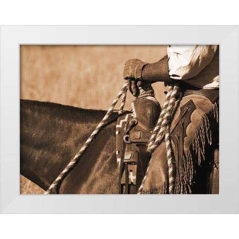 Buckaroo I White Modern Wood Framed Art Print by Dawson, Robert