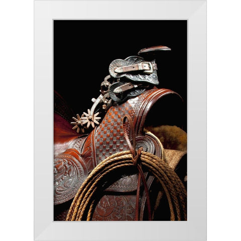 California Spurs White Modern Wood Framed Art Print by Dawson, Robert