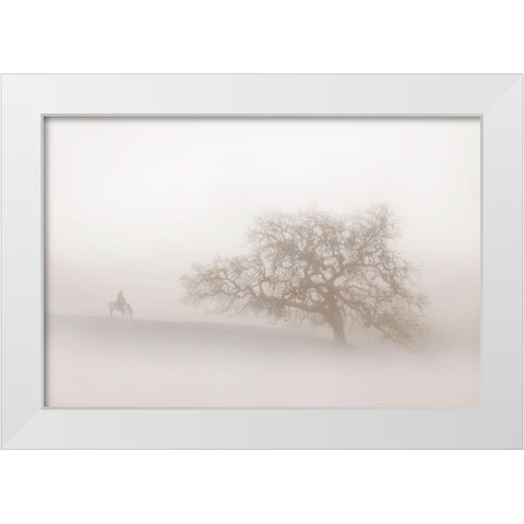 Lonely Days White Modern Wood Framed Art Print by Dawson, Robert