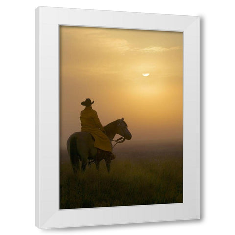 A New Day White Modern Wood Framed Art Print by Dawson, Robert