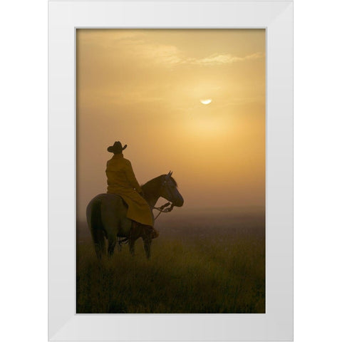 A New Day White Modern Wood Framed Art Print by Dawson, Robert