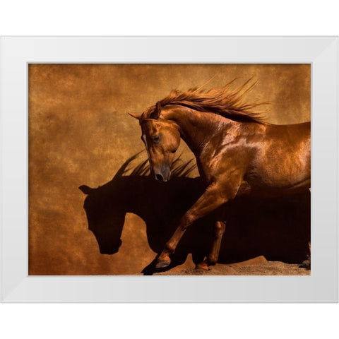 Adobe Dancer White Modern Wood Framed Art Print by Dawson, Robert