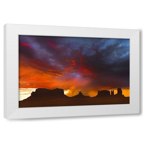 Before the Storm White Modern Wood Framed Art Print by Dawson, Robert