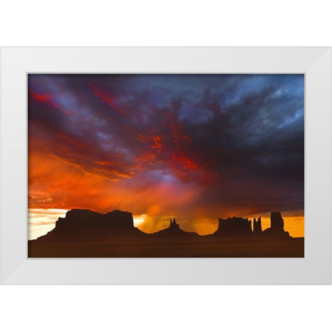 Before the Storm White Modern Wood Framed Art Print by Dawson, Robert