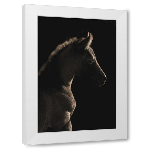 A Moment In Time White Modern Wood Framed Art Print by Dawson, Robert
