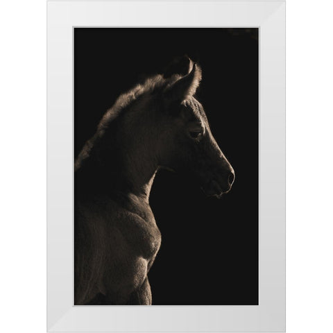 A Moment In Time White Modern Wood Framed Art Print by Dawson, Robert