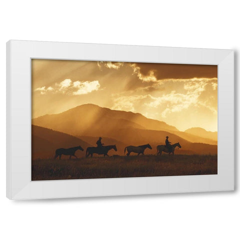 After the Storm White Modern Wood Framed Art Print by Dawson, Robert