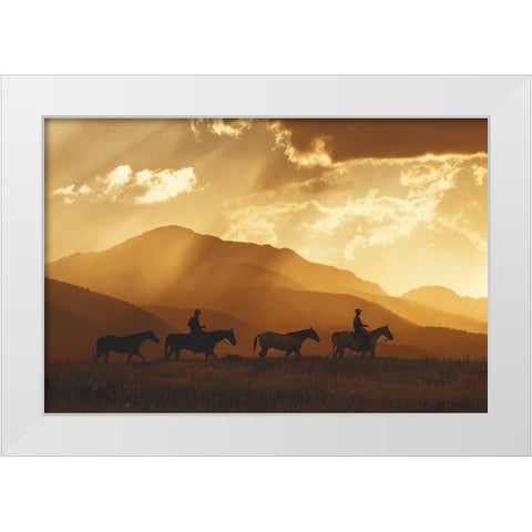 After the Storm White Modern Wood Framed Art Print by Dawson, Robert