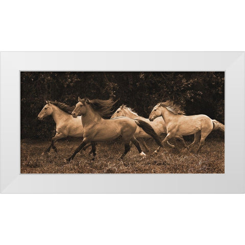 Feeling Good White Modern Wood Framed Art Print by Dawson, Robert