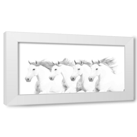 El Blancos White Modern Wood Framed Art Print by Dawson, Robert