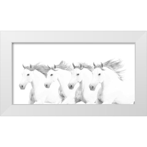 El Blancos White Modern Wood Framed Art Print by Dawson, Robert