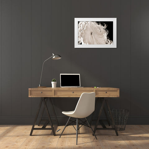 Leonardo White Modern Wood Framed Art Print by Dawson, Robert