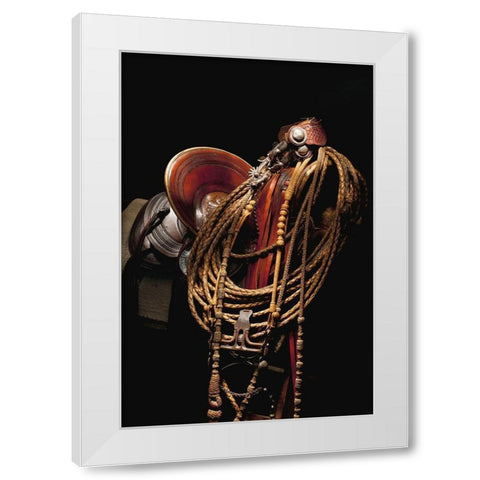 Oregon Gear White Modern Wood Framed Art Print by Dawson, Robert