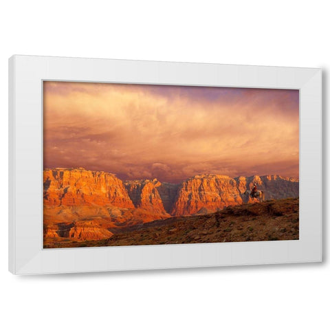 Out of the West White Modern Wood Framed Art Print by Dawson, Robert