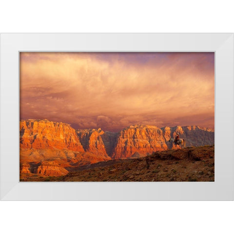 Out of the West White Modern Wood Framed Art Print by Dawson, Robert