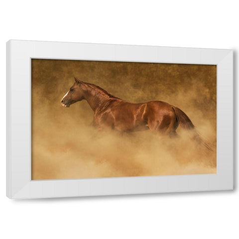 Out of the Dust White Modern Wood Framed Art Print by Dawson, Robert