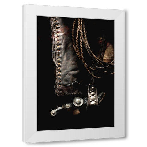 Shotgun Chaps White Modern Wood Framed Art Print by Dawson, Robert