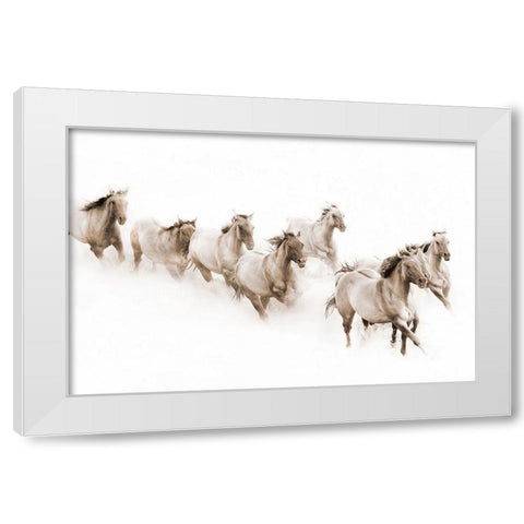 The Guardian White Modern Wood Framed Art Print by Dawson, Robert