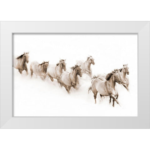 The Guardian White Modern Wood Framed Art Print by Dawson, Robert