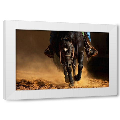 The Reiner White Modern Wood Framed Art Print by Dawson, Robert