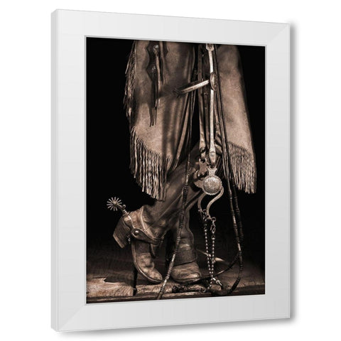 The Buckaroo White Modern Wood Framed Art Print by Dawson, Robert