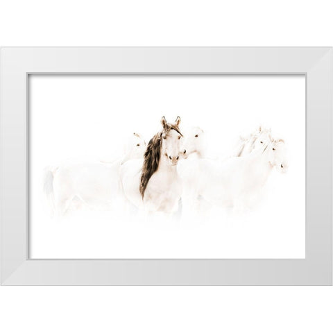 The Family White Modern Wood Framed Art Print by Dawson, Robert