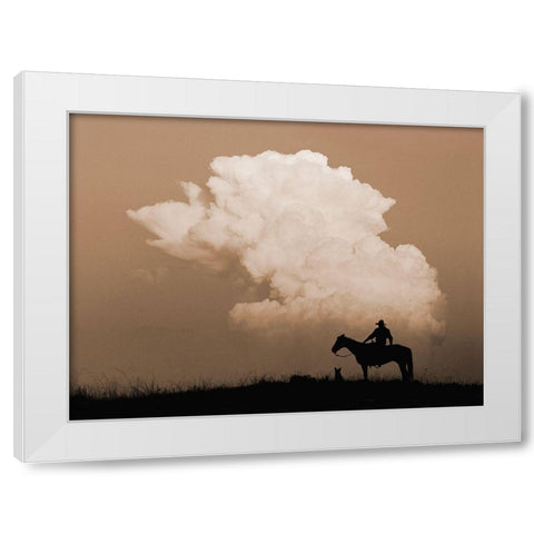 Thunder White Modern Wood Framed Art Print by Dawson, Robert
