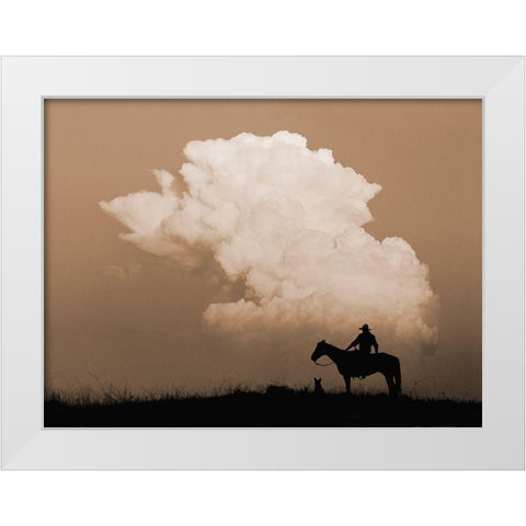 Thunder White Modern Wood Framed Art Print by Dawson, Robert
