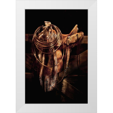 Z Ranch Gear White Modern Wood Framed Art Print by Dawson, Robert