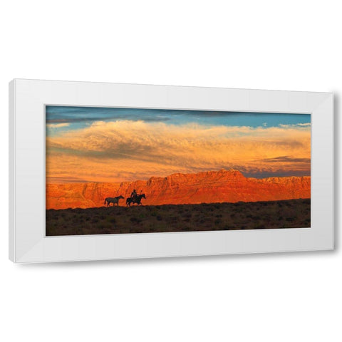Trailing Home White Modern Wood Framed Art Print by Dawson, Robert