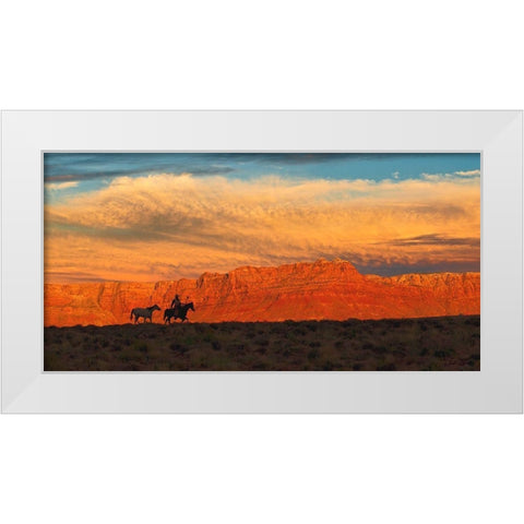 Trailing Home White Modern Wood Framed Art Print by Dawson, Robert
