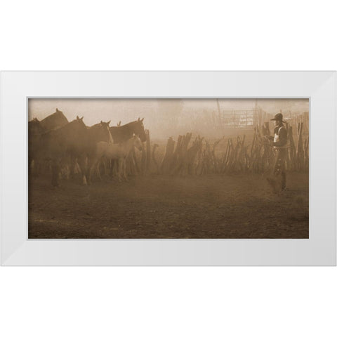 Time To Go To Work White Modern Wood Framed Art Print by Dawson, Robert