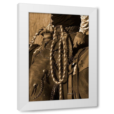 Hired Hand III White Modern Wood Framed Art Print by Dawson, Robert