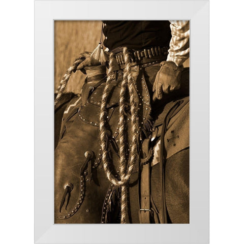 Hired Hand III White Modern Wood Framed Art Print by Dawson, Robert