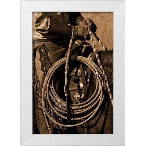 Hired Hand II White Modern Wood Framed Art Print by Dawson, Robert