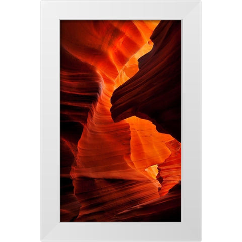 Enchantment Canyon II White Modern Wood Framed Art Print by Dawson, Robert