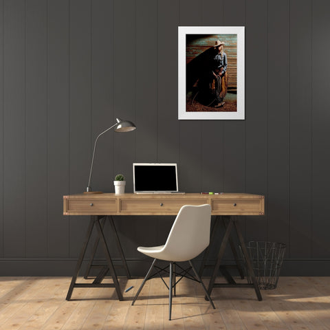 At the End of the Day White Modern Wood Framed Art Print by Dawson, Robert