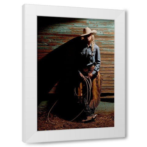 At the End of the Day White Modern Wood Framed Art Print by Dawson, Robert