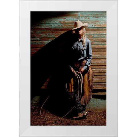 At the End of the Day White Modern Wood Framed Art Print by Dawson, Robert