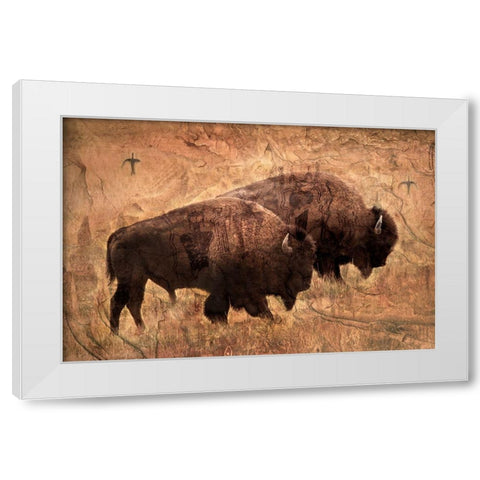 The Elders White Modern Wood Framed Art Print by Dawson, Robert