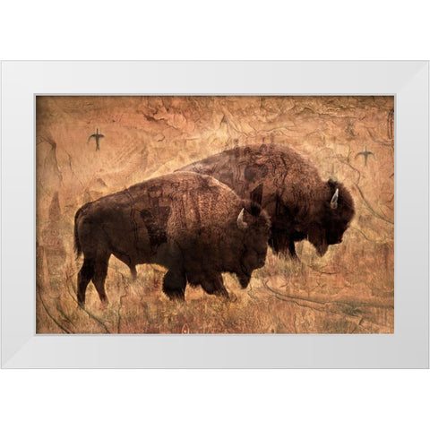 The Elders White Modern Wood Framed Art Print by Dawson, Robert