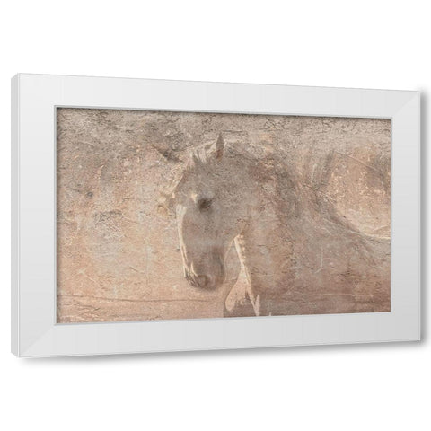 The Dancer White Modern Wood Framed Art Print by Dawson, Robert