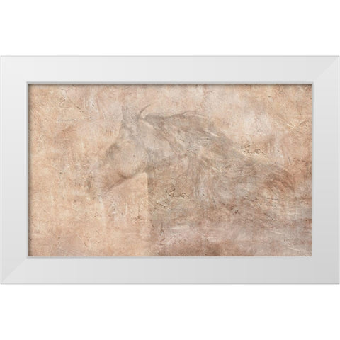The Andelusian White Modern Wood Framed Art Print by Dawson, Robert