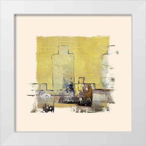 Four Jugs White Modern Wood Framed Art Print by Bolokofsky, Ronald
