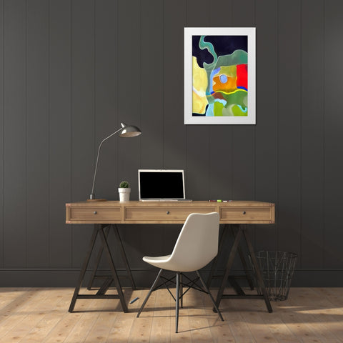 Mixed Bag I White Modern Wood Framed Art Print by Bolokofsky, Ronald