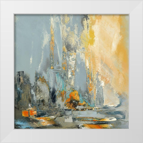 Coastal Blue VI White Modern Wood Framed Art Print by Bolokofsky, Ronald