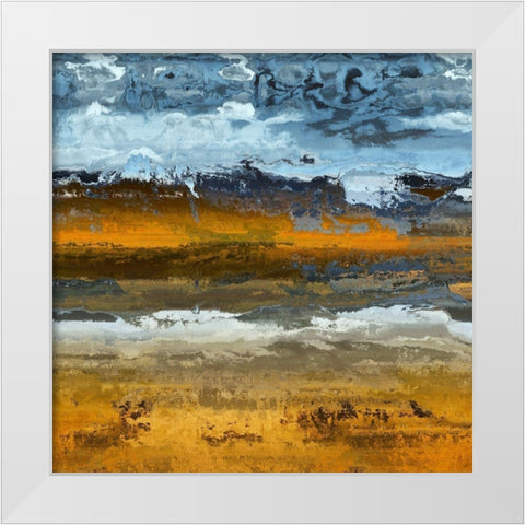 Copper Hill II White Modern Wood Framed Art Print by Bolokofsky, Ronald